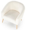 fauteuil salon moderne en tissu boucle tendance