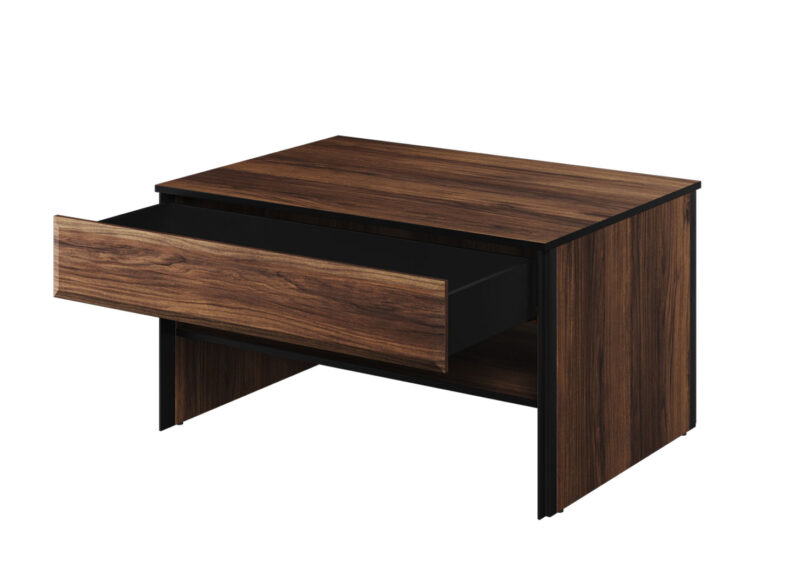 table basse 100 cm avec 1 tiroir aspect bois