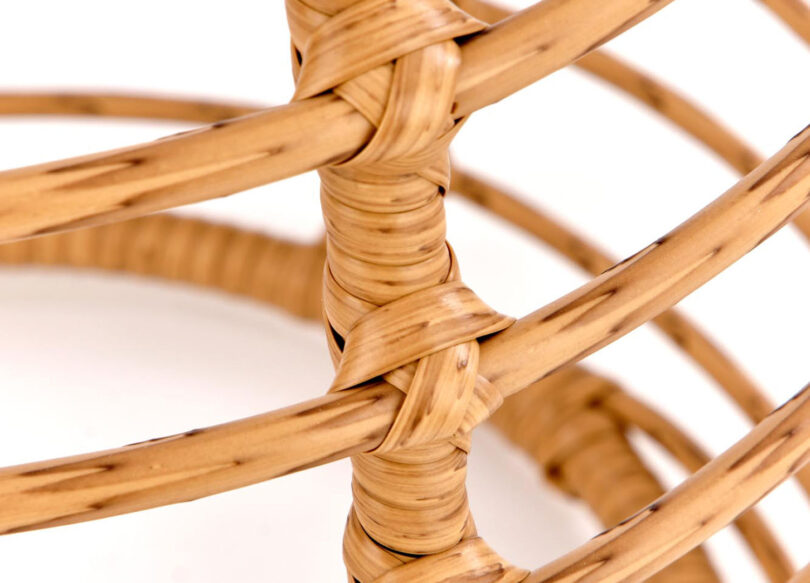 zoom sur le detail du rotin