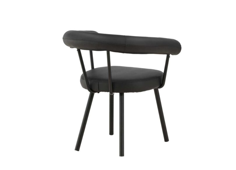 Dos de la chaise de salle à manger avec accoudoirs