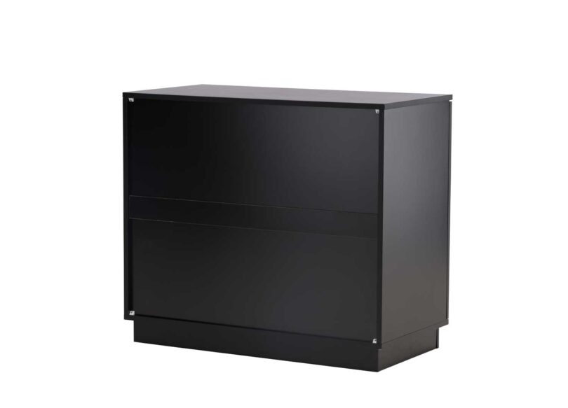 Dos du buffet moderne noir