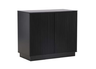 Meuble buffet laqué noir mat