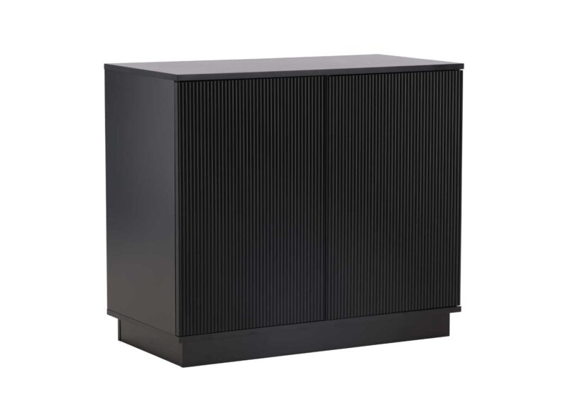 Meuble buffet laqué noir mat
