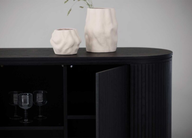 Buffet 2 portes design noir
