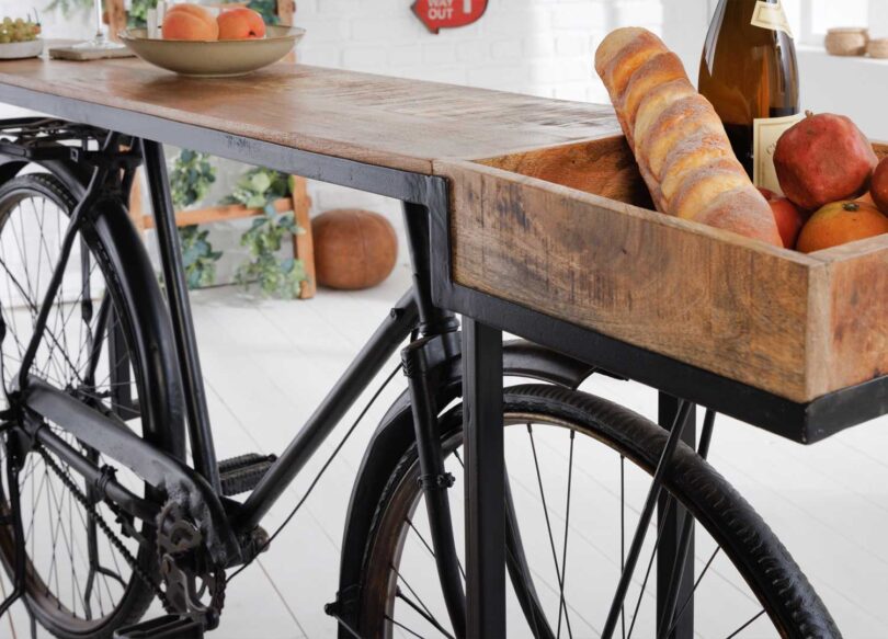 Zoom sur le vélo de bar vintage