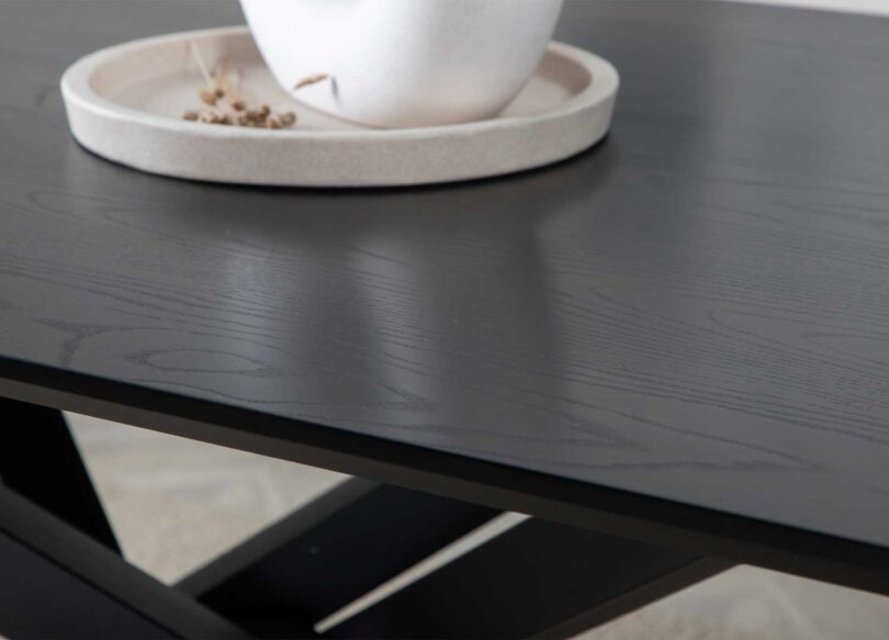 Plateau de table noir