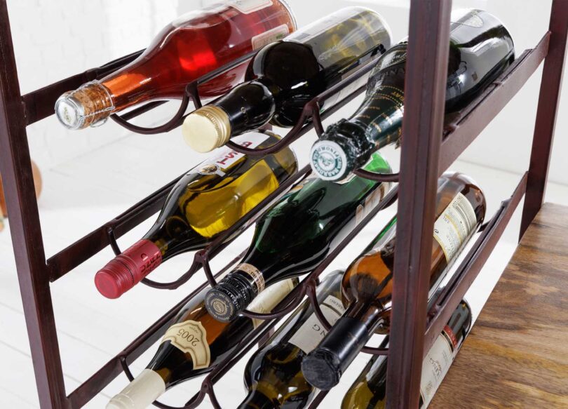 Porte bouteilles du meuble de bar vélo