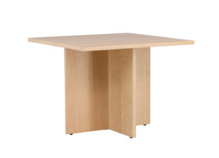Table de repas carrée en bois naturel