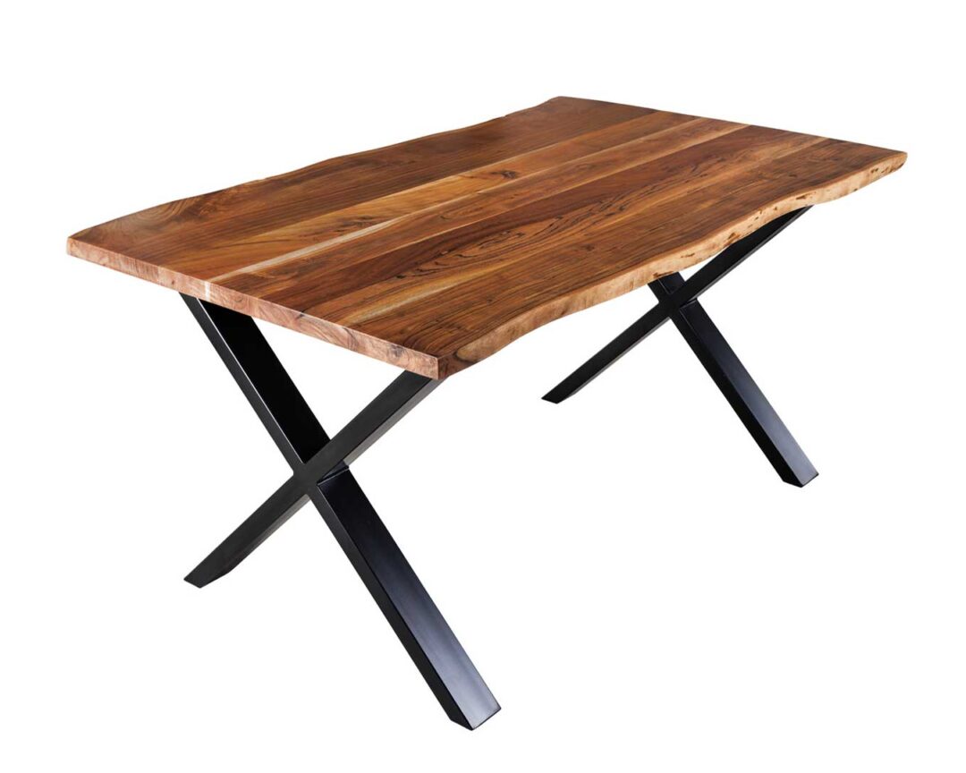 Table à manger noir bois noir NOUR : Élégance Moderne