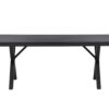 Table jardin de 200cm noir
