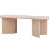 Table de salle à manger bois blanchi 240cm