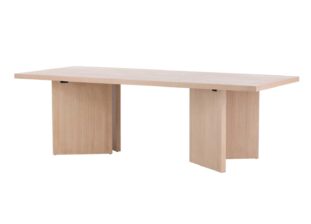 Table de salle à manger bois blanchi 240cm