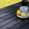 Polywood noir de la table de repas
