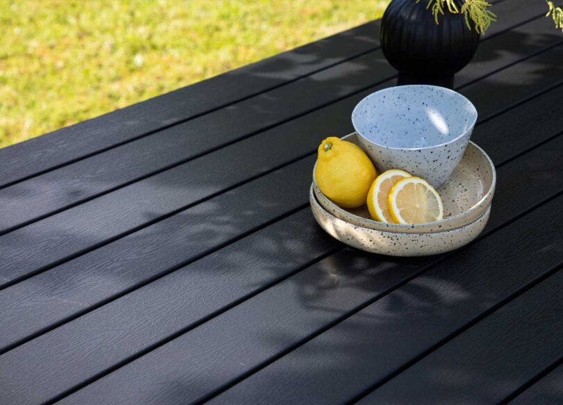 Polywood noir de la table de repas