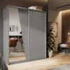 armoire portes coulissantes 180 cm avec miroir