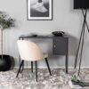 table de bureau en metal gris style industriel