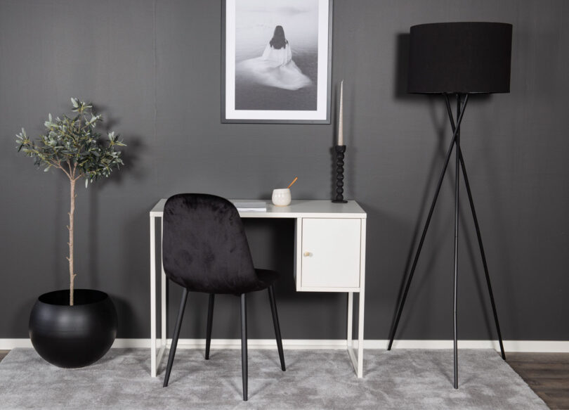 petit bureau industriel en metal bmlanc