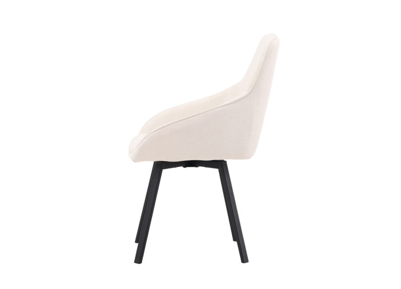 fauteuil de salle a manger pas cher en lin