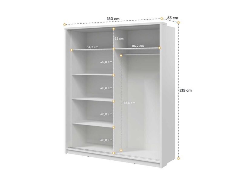 detail des dimensions de l armoire