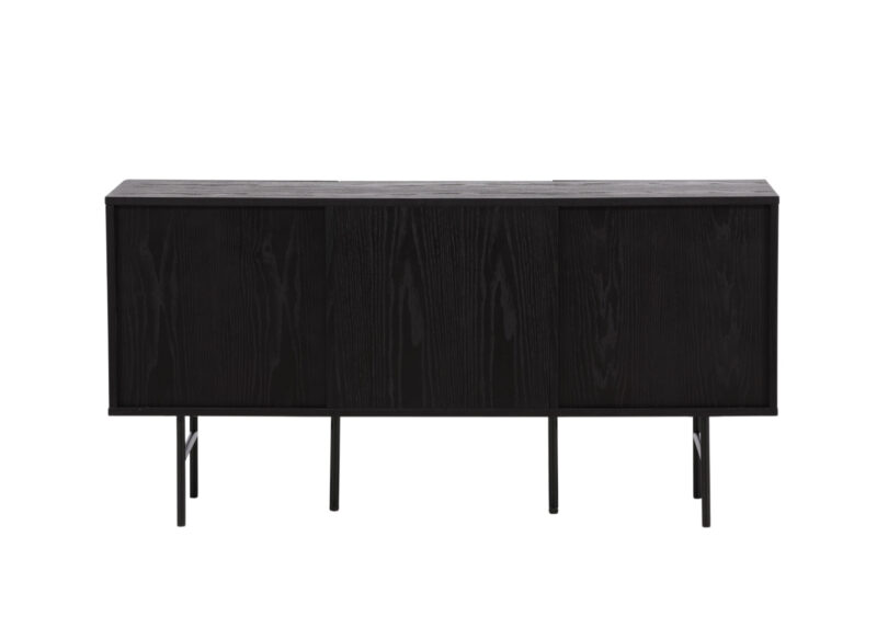 arriere du buffet moderne noir
