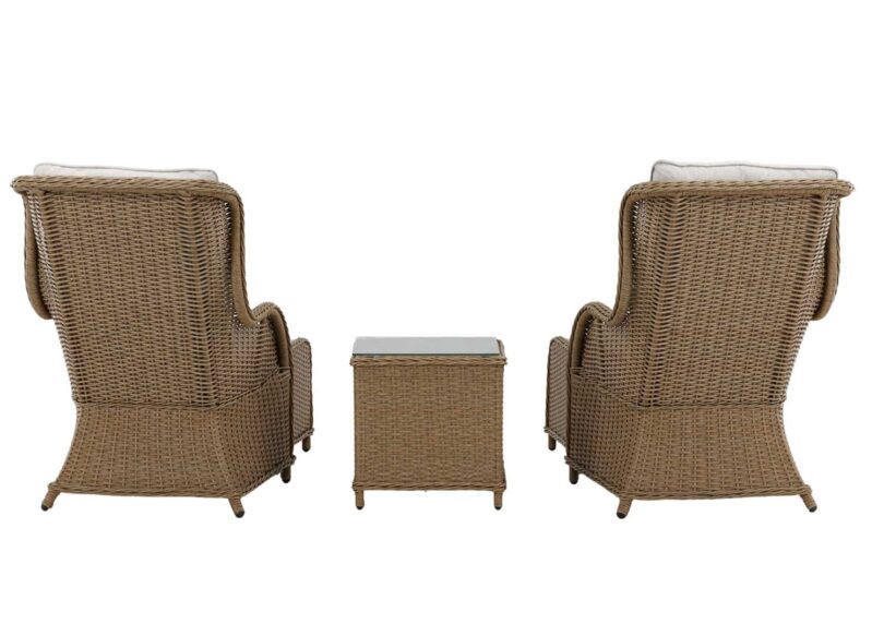 salon de jardin retro en polyrotin