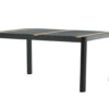 table de jardin moderne en metal et teck