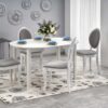 table salle a manger ronde extensible blanche