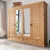 Armoire dressing adulte en bois massif naturel