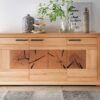 Meuble buffet naturel en bois massif robuste