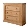 Commode de chambre adulte en bois de pin rustique