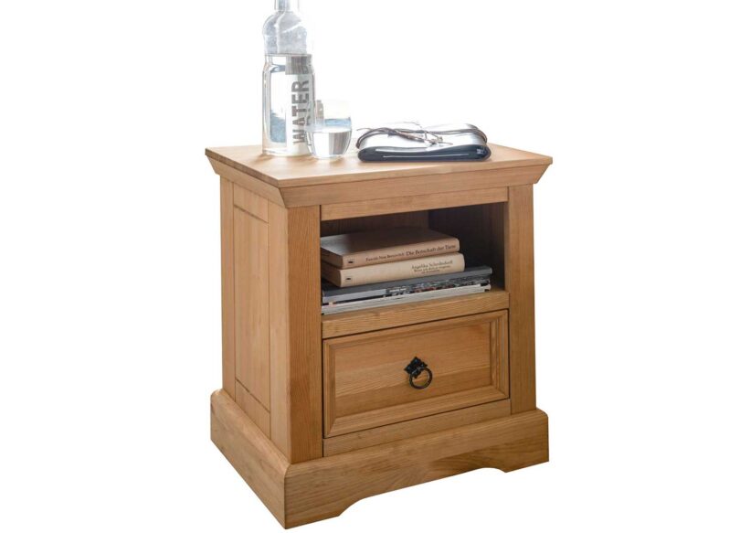 Table de chevet en bois massif rustique