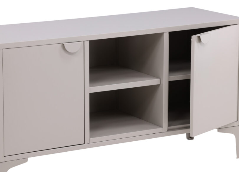 petit meuble tv en métal beige