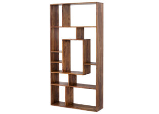 bibliothèque rétro en bois massif 180 cm
