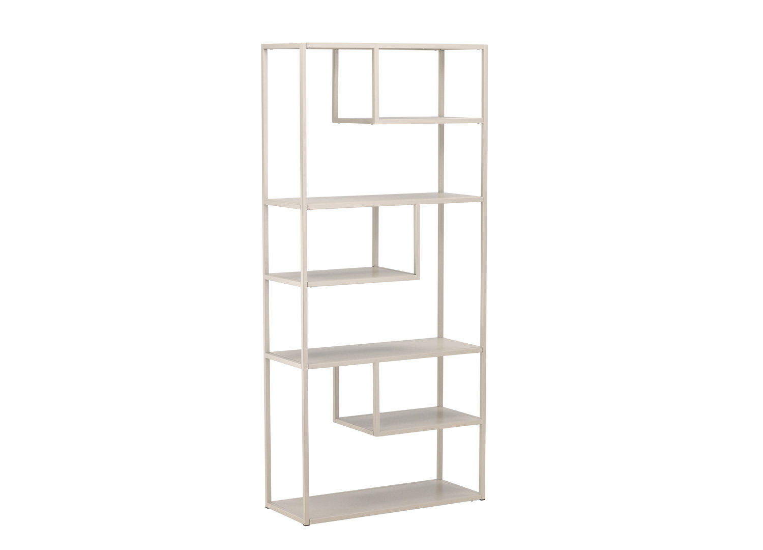 meuble étagères en métal beige