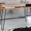 table de travail ou console en bois massif