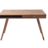 table bureau 120 cm en sesham vernis style rétro moderne