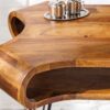 console en sesham forme originale avec des bords arrondis