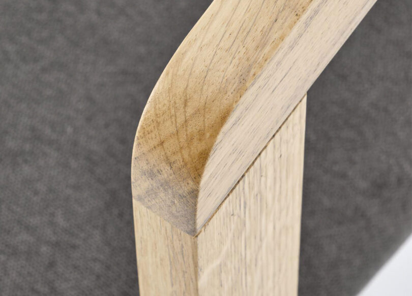 zoom sur la structure en bois massif
