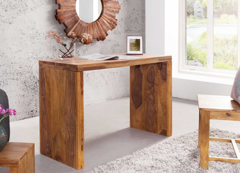 bureau ou console en bois de sesham
