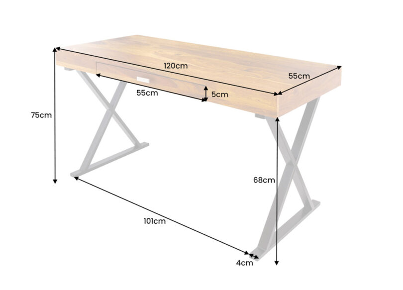 toutes les dimensions du bureau