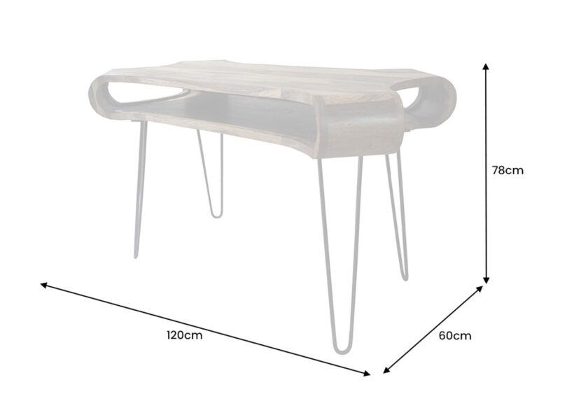 détails des dimensions du bureau
