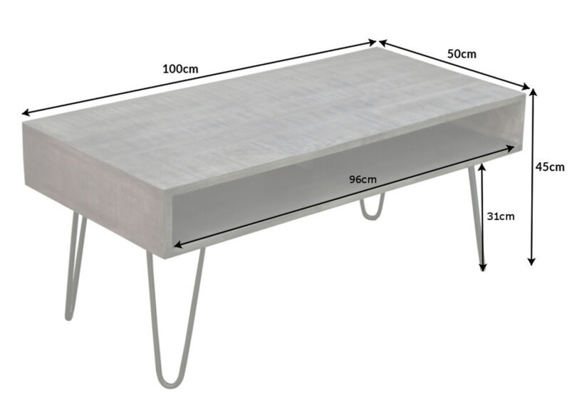 détails des dimensions de la table
