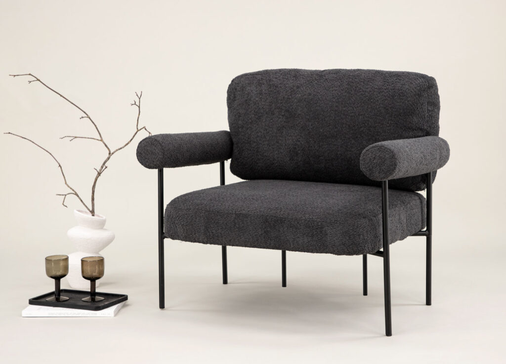 Fauteuil De Bureau Teddy Polaire Sans Accoudoirs - Petit Siège Pivotant Hauteur Réglable - Pour Bureau Maison, Étudiant - Noir