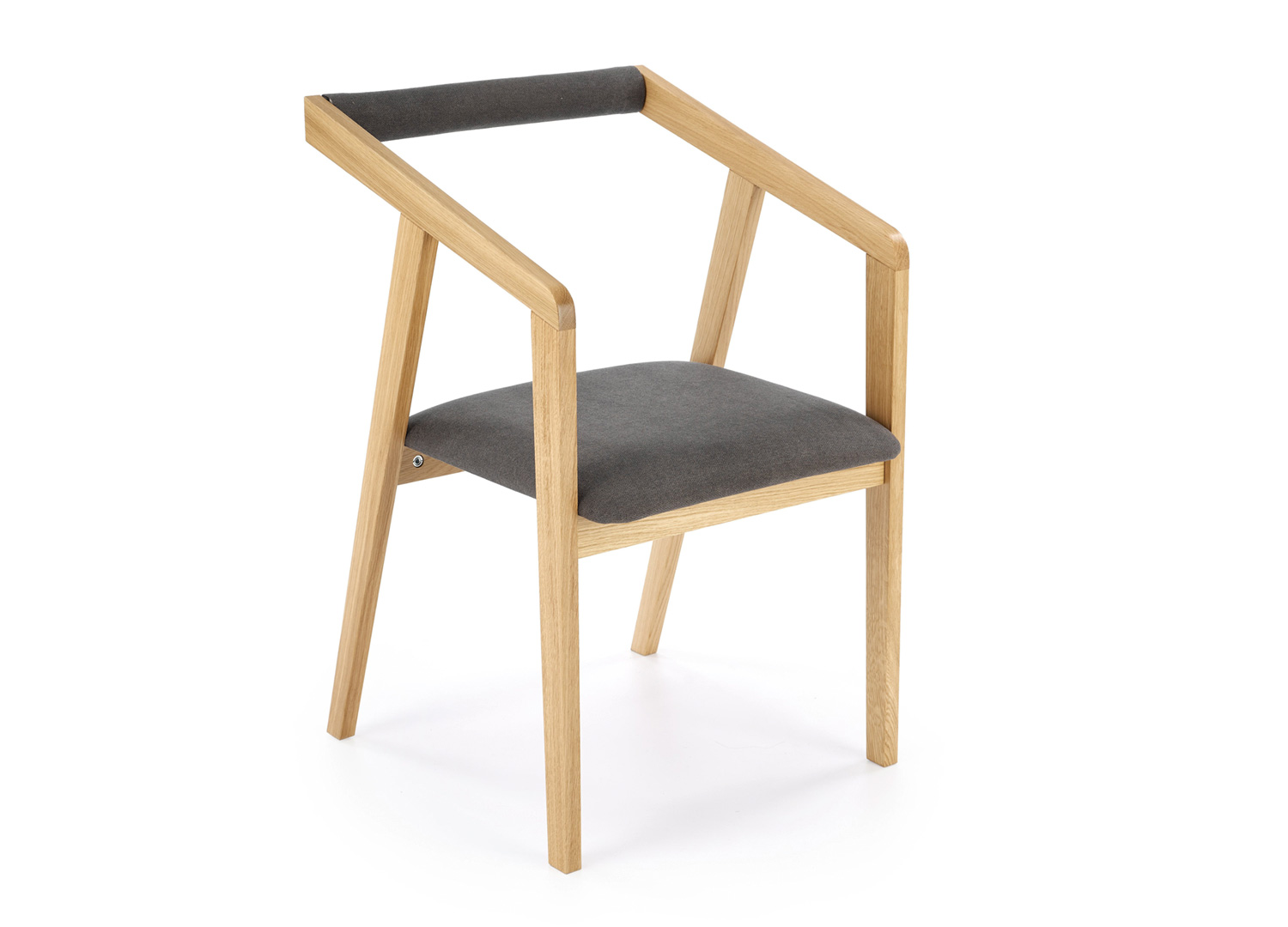 lot de 4 chaises japandi style minimaliste bois massif et velours gris