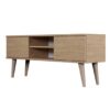 meuble tv scandinave pas cher 120 cm aspect bois