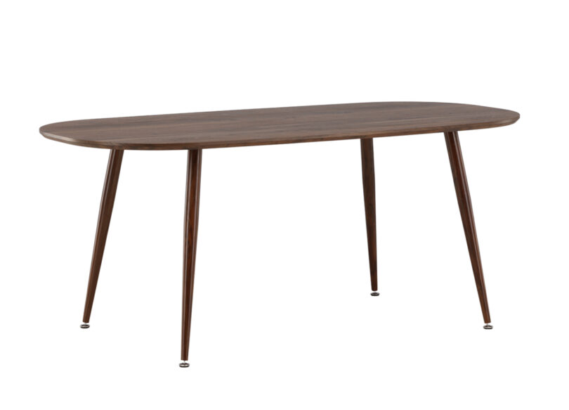 table de repas pas cher 180 cm aspect bois foncé