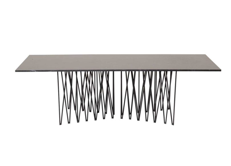 table de salon contemporaine pas cher aspect marbre