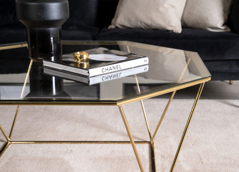 zoom sur la table basse