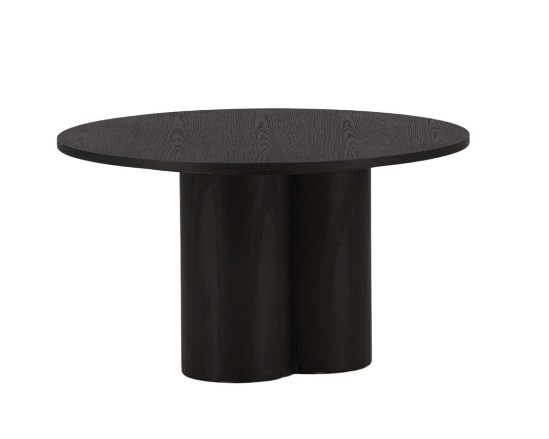 table de salon ronde 80 cm pieds cylindre