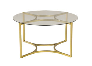 table de salon 90 cm plateau en verre